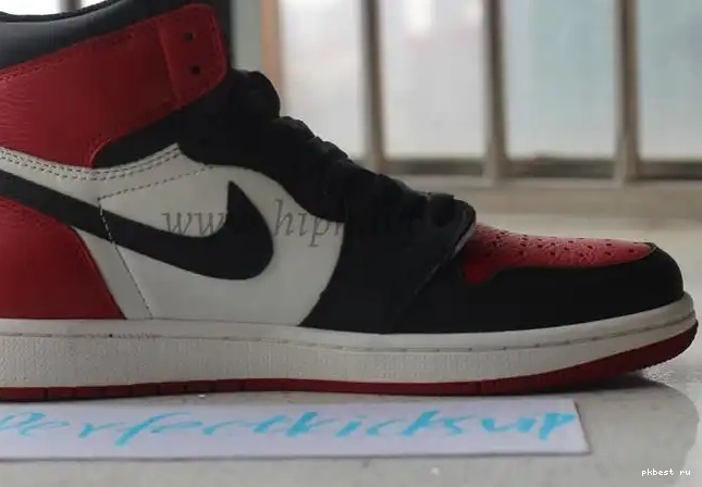 GOD IN THE ONLY PK AIR BEST BRED THE RETAIL LEATHER TOE JORDAN 1 MARKET VERSION CORRECT 0503